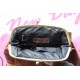 Maya Large Top Clip Tan Leather Handbag 